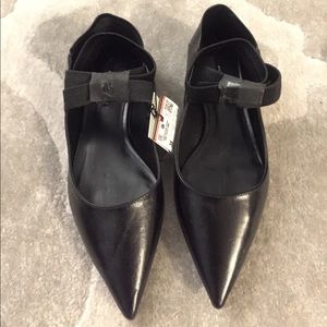 Zara flat lace up leather shoes